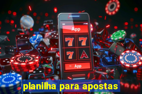 planilha para apostas